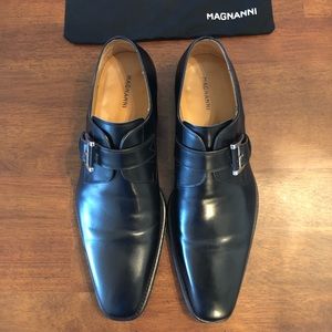 Magnanni -Marco Monk Strap Loafer Black Size 10M